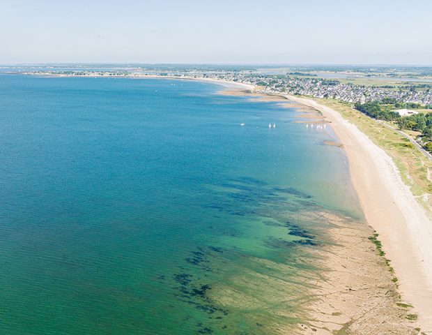 Grande plage Kervoyal Damgan Morbihan