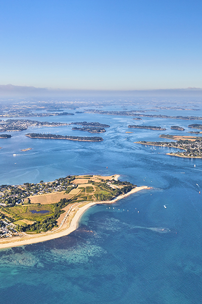 Vue aérienne Golfe du Morbihan - Presqu'île de Rhuys