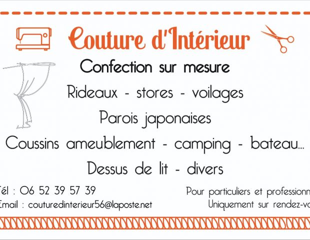 Couture d&rsquo;Interieure tapisserie d&rsquo;ameublement Nivillac Morbihan