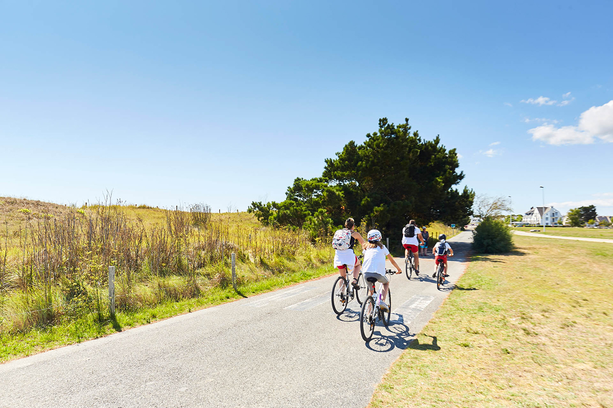 Vélo en famille Damgan Morbihan