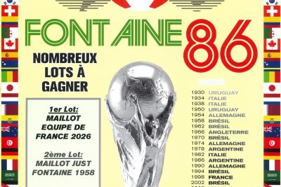 Tombola de la coupe du monde de Foot à Fontaine 1986